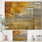 Designart - Autumn Landscape - Farmhouse Print on Natural Pine Wood